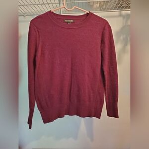 Banana Republic Maroon Italian Merino Blend Sweater
